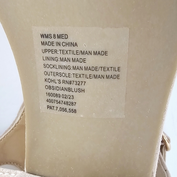 New! Lauren Conrad Faux Suede Block Heel Square Toe Sandals - Picture 7 of 8